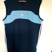 Фірмен.Adidas - оригінал майка з спорт матеріалу роз.L. В ідеал. стані. Багато різних лотів.