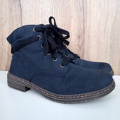 Німецькі черевики, сині напівчеревики, жіночі ботинки Rieker, зима демі, р. 39