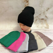 М"якенька якісна шапочка,подвійна в"язка(осінь/єврозима). 4кольори