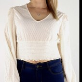 Стильна кроп блуза, S