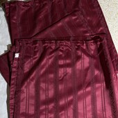Бордові дві шторки