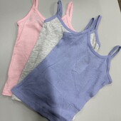 Котоновий комплект ( майка 3 шт) для дівчинки 86/92, 1/2