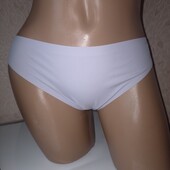 Безшовні стрінги бузкового кольору в рубчик S, М. трусы-стринги 8833