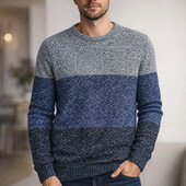 ♕ Якісний чоловічий в'язаний светр Tchibo (Німеччина) розмір L