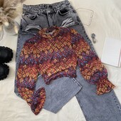 Красива принтована блуза