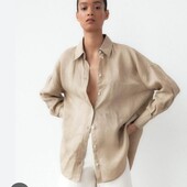 Стильная рубашка со льна в идеальном состоянии