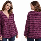 Ефектний шикарний кардиган на гарні форми. Букле-травка!