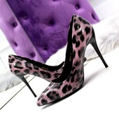 Модные женские туфли розовый леопард р.36/40