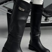 Зимові шкіряні чоботи труби 38р