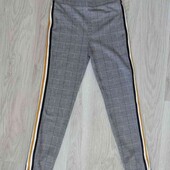 Primark брендовые брючки/ лосины клетка на девочку подростка рост 152 см