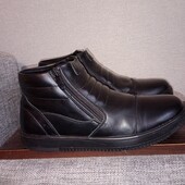Шкіра. Черевики демісезон. 24.5 см.