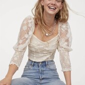 Мереживний топ корсет від H&M, M