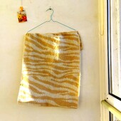 В’язаний шарф-хомут (снуд) ladies scarf з принтом «зебра»