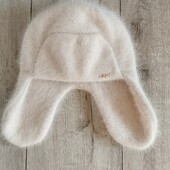 Ангорова шапка для дівчинки