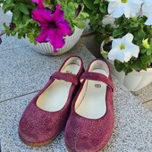 Фірмові замшеві черевички з блискітками (19 см)