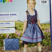 5878..Костюм народный, баварский платье 110, lupilu, германия