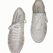 Стильные серебристые кеды Pepe jeans, р.37