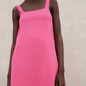 яскраво-рожева сукня міні Zara made in Turkey (XS) нова, без дефектів.