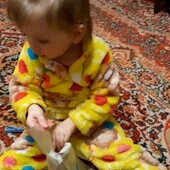 Унісекс Плюшевий, дуже м'якенький та теплий костюм-піжамка-пухнастик на 1-3 рочки