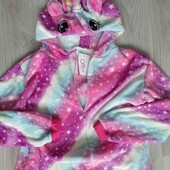 теплый плюшевый кигуруми с капюшоном размер L XL