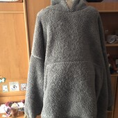 Меховушка, плюшева туника, кофта, худи, довга, 3-6XL. ohs. в ідеалі