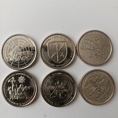 Обігова пам'ятна монета, набір 9
