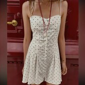 Сукня Zara в горошок & платье s-m