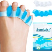 Разделители и распорки для пальцев ног Sumiwish , 1 пара , мягкие выпрямители для искривленных пальц