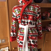 Халат мягусенький размер xS. Grinch. в ідеалі