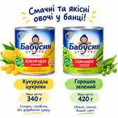 Консервовані та горошок