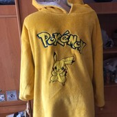 Меховушка, плюшева туника, кофта, худи, L, Pokemon. слип, пижама. в ідеалі