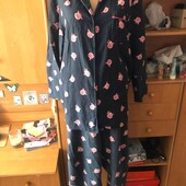 Пижама, комплект, байка, 100% коттон, ХL. M&S, в ідеалі