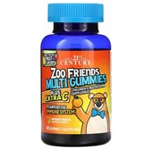 Zoo Friends, жевательные детские мультивитамины с витамином С, 60 шт