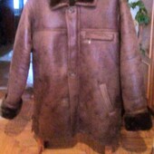 Тепла чоловіча дублянка на хутрі, розмір-XL - 2XL