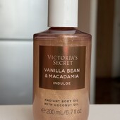 Victoria's secret зволожуюча олійка з легким сяйвом, аромат Vanilla Bean & Macadami