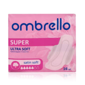 Прокладки жіночі гігієнічні Ombrello Ombrello Ultra Soft Super 16 шт