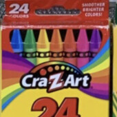 Фірмові воскові карандаші крайонси CraZArt 24 кольора!!! Оригінал