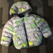 куртка з дінозаврами Next 12-18/86cm заміри на фото