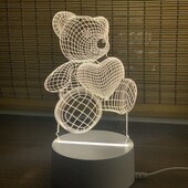 3D нічник ведмедик (LED)