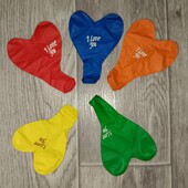 Сердечки кульки в лоті 25шт асорті