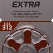✅ Батарейки для слуховых аппаратов Rayovac extra № 312 (6шт/уп)