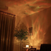 обертова лампа-проєктор USB dynamic water pattern light RGB | 16 кольорів