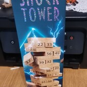 Настільна гра Strateg Shock Tower Дженга з числами (