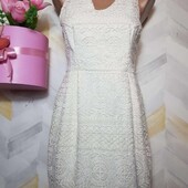 Сукня міді ошатна мереживна бавовна + поліамід р s h&m