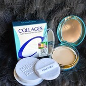 Тон 13 - компактна зволожувальна пудра і рефіл з колагеном Collagen Hydro SPF 25 million pauline